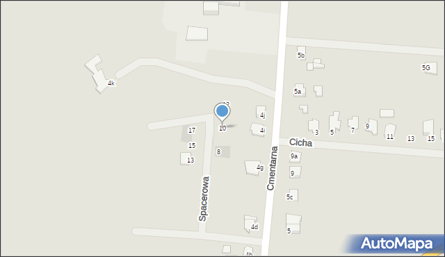 Gniewkowo, Spacerowa, 10, mapa Gniewkowo