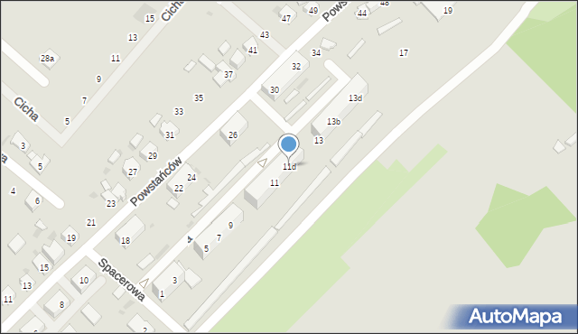 Gogolin, Spacerowa, 11d, mapa Gogolin
