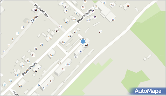 Gogolin, Spacerowa, 13c, mapa Gogolin