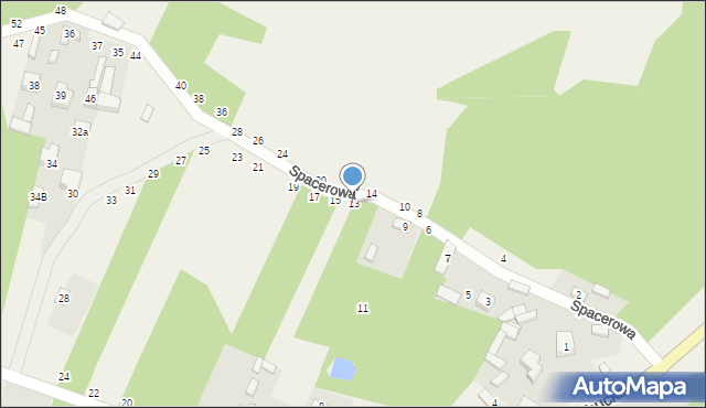 Gojsc, Spacerowa, 13, mapa Gojsc