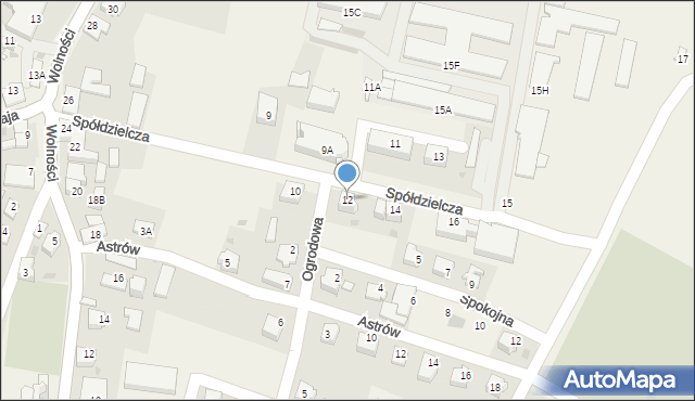 Goleszów, Spółdzielcza, 12, mapa Goleszów