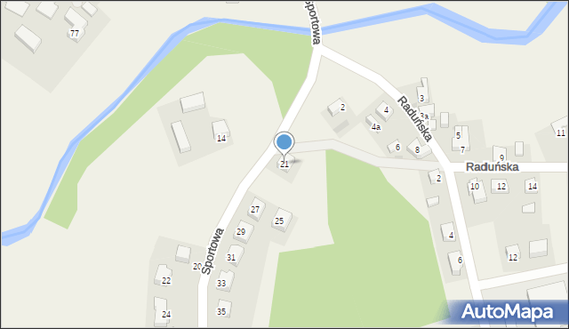 Goręczyno, Sportowa, 21, mapa Goręczyno