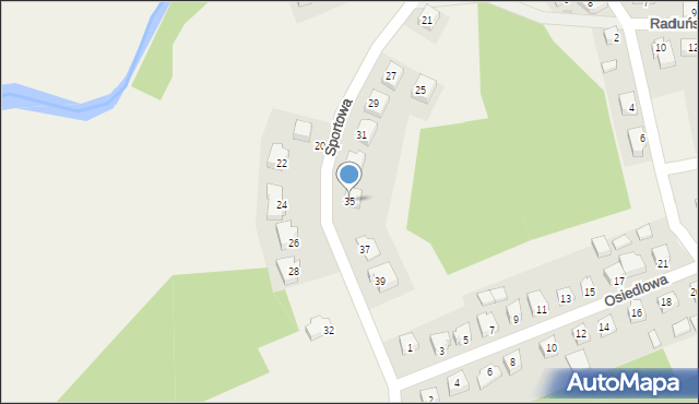 Goręczyno, Sportowa, 35, mapa Goręczyno