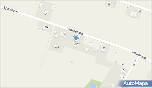 Górki-Izabelin, Spacerowa, 29A, mapa Górki-Izabelin