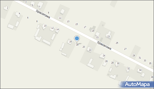 Górzno, Spacerowa, 18, mapa Górzno