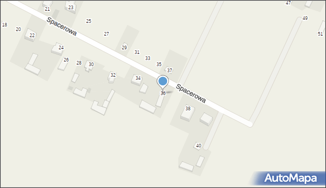 Górzno, Spacerowa, 36, mapa Górzno