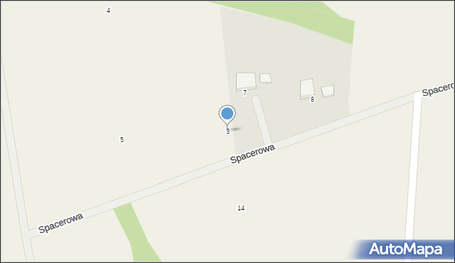 Goszcz, Spacerowa, 9, mapa Goszcz