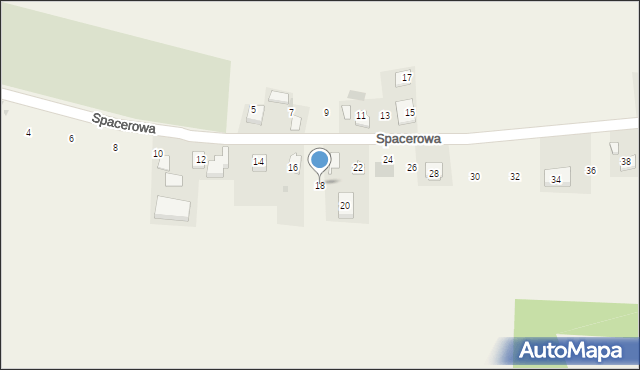 Goszcza, Spacerowa, 18, mapa Goszcza