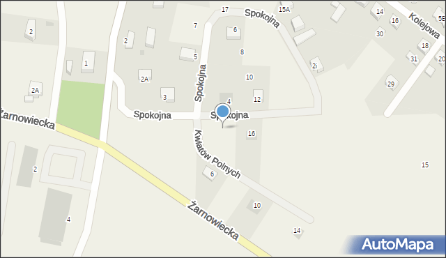 Goszczyno, Spokojna, 14, mapa Goszczyno