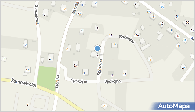 Goszczyno, Spokojna, 5, mapa Goszczyno