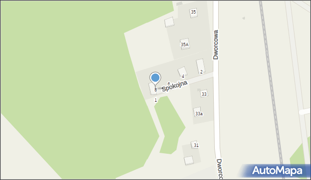 Gozdowo, Spokojna, 8, mapa Gozdowo
