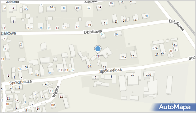 Grębocice, Spółdzielcza, 21, mapa Grębocice