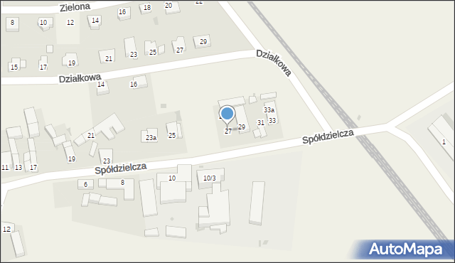 Grębocice, Spółdzielcza, 27, mapa Grębocice