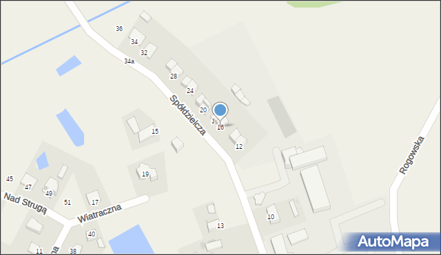 Grębocin, Spółdzielcza, 16, mapa Grębocin
