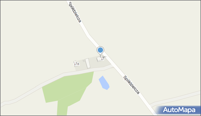 Grębocin, Spółdzielcza, 17b, mapa Grębocin