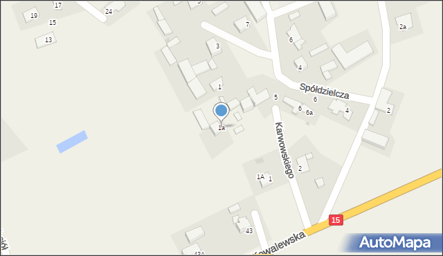 Grębocin, Spółdzielcza, 1a, mapa Grębocin