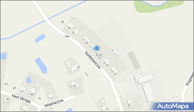 Grębocin, Spółdzielcza, 22, mapa Grębocin