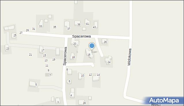 Grębynice, Spacerowa, 22, mapa Grębynice