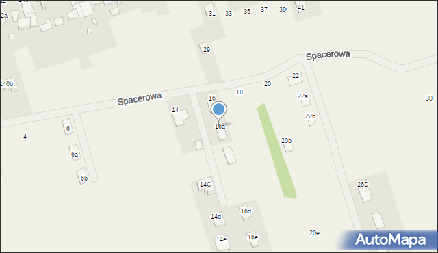 Grodziec, Spacerowa, 16a, mapa Grodziec
