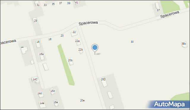 Grodziec, Spacerowa, 24c, mapa Grodziec