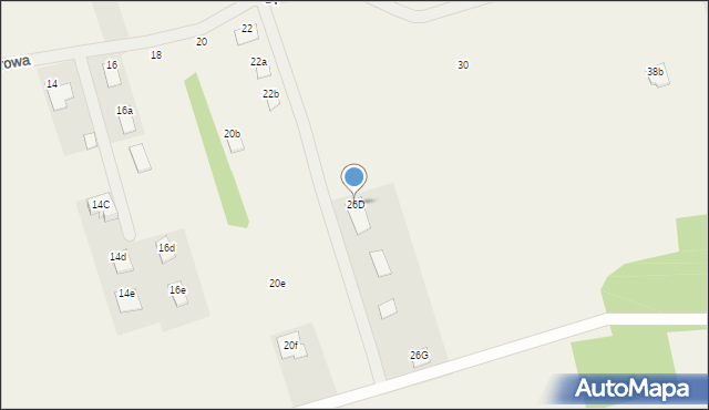 Grodziec, Spacerowa, 26D, mapa Grodziec
