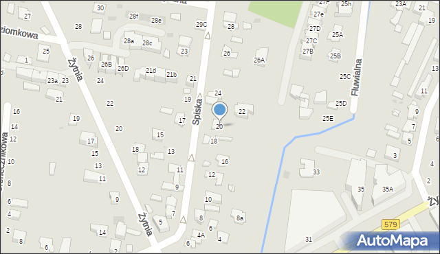 Grodzisk Mazowiecki, Spiska, 20, mapa Grodzisk Mazowiecki