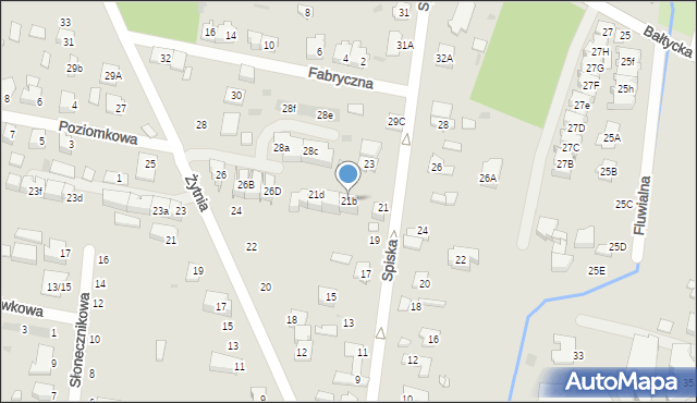 Grodzisk Mazowiecki, Spiska, 21b, mapa Grodzisk Mazowiecki