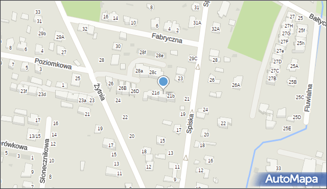 Grodzisk Mazowiecki, Spiska, 21c, mapa Grodzisk Mazowiecki