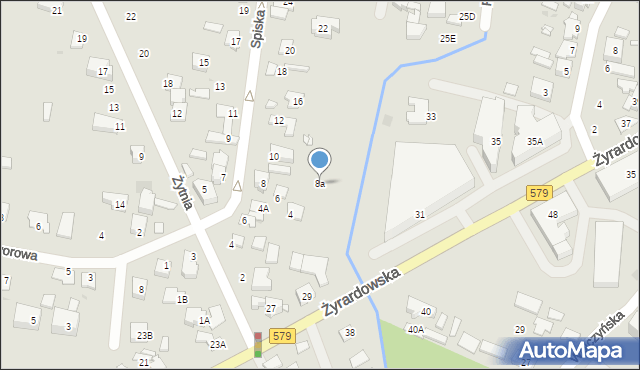 Grodzisk Mazowiecki, Spiska, 8a, mapa Grodzisk Mazowiecki