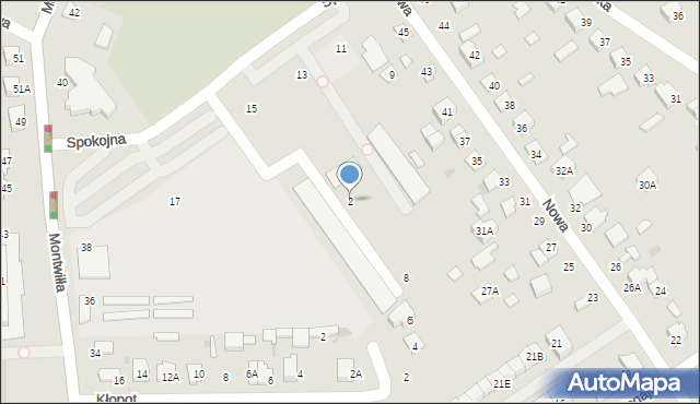 Grodzisk Mazowiecki, Spokojna, 2, mapa Grodzisk Mazowiecki