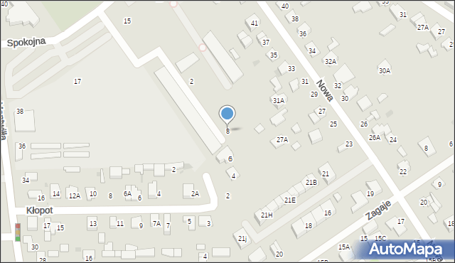 Grodzisk Mazowiecki, Sprawna, 8, mapa Grodzisk Mazowiecki