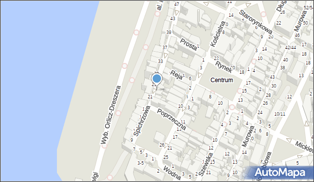 Grudziądz, Spichrzowa, 28, mapa Grudziądza