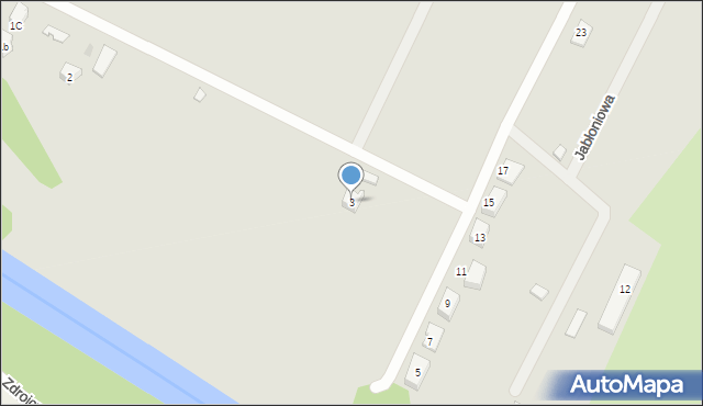 Gryfice, Spacerowa, 3, mapa Gryfice