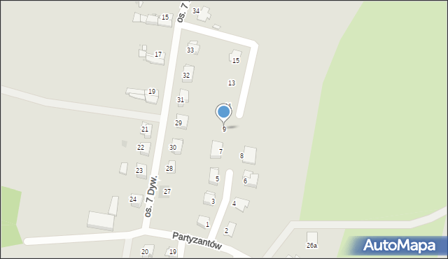 Gryfów Śląski, Spacerowa, 9, mapa Gryfów Śląski