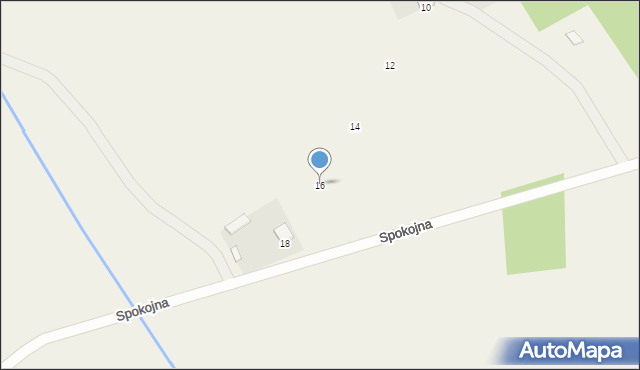 Gulczewo, Spokojna, 16, mapa Gulczewo