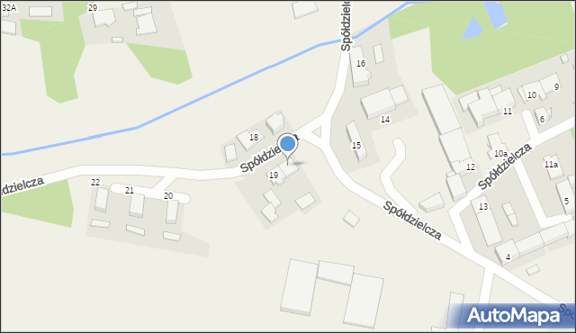 Gwoździany, Spółdzielcza, 19A, mapa Gwoździany