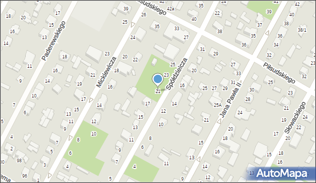 Halinów, Spółdzielcza, 21, mapa Halinów