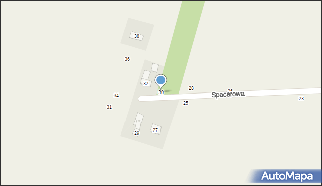 Iskrzynia, Spacerowa, 30, mapa Iskrzynia