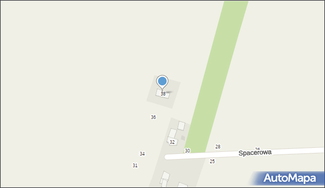 Iskrzynia, Spacerowa, 38, mapa Iskrzynia