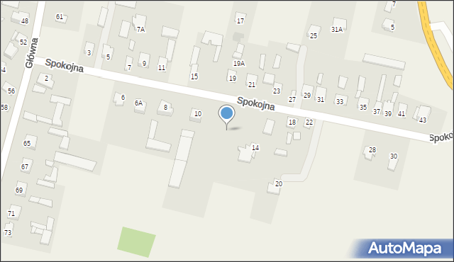 Jabłonica, Spokojna, 12, mapa Jabłonica