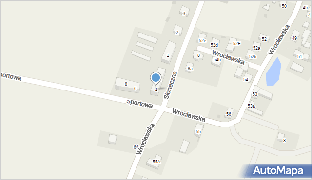 Jaksonów, Sportowa, 4, mapa Jaksonów