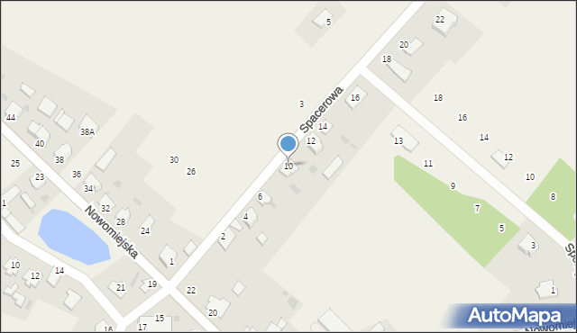 Jamielnik, Spacerowa, 10, mapa Jamielnik