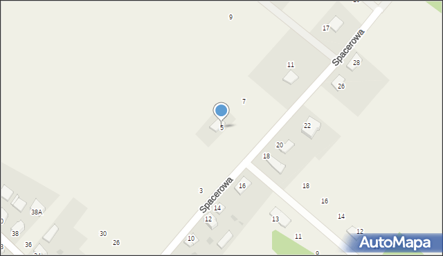 Jamielnik, Spacerowa, 5, mapa Jamielnik