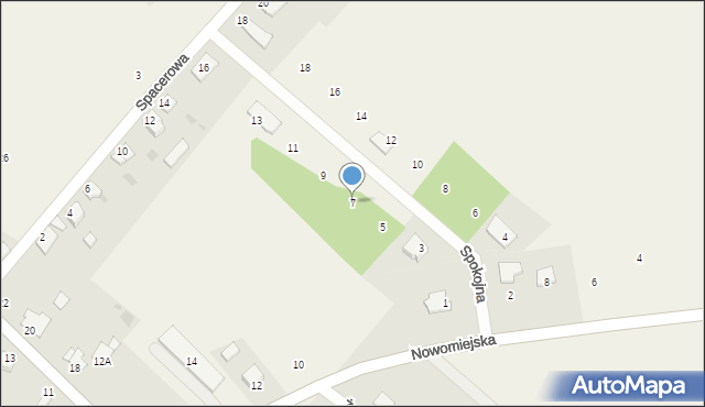Jamielnik, Spokojna, 7, mapa Jamielnik