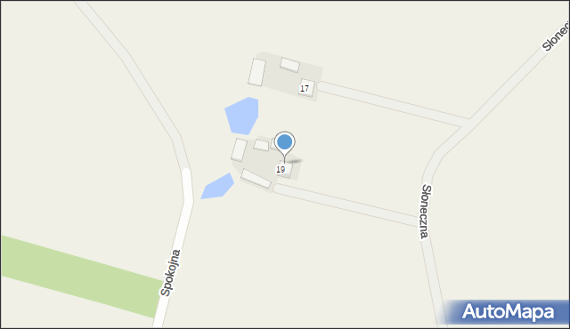 Janówek, Spokojna, 19a, mapa Janówek