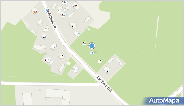 Janowiec, Spółdzielcza, 18, mapa Janowiec