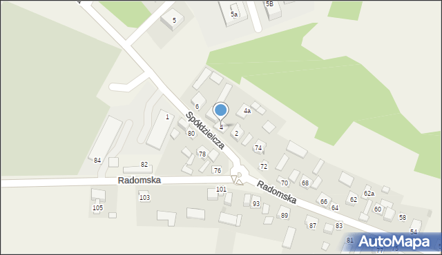 Janowiec, Spółdzielcza, 4, mapa Janowiec