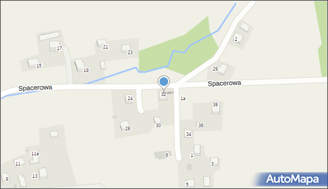 Januszowice, Spacerowa, 32, mapa Januszowice