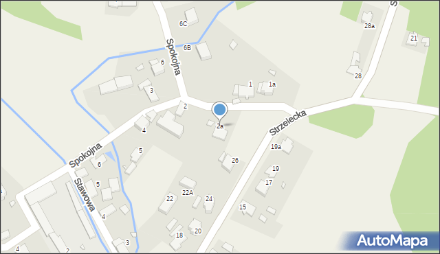 Jaryszów, Spokojna, 2a, mapa Jaryszów