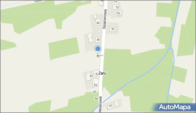 Jaśkowice, Spacerowa, 50, mapa Jaśkowice